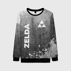 Свитшот женский Zelda - grey gradient вертикально, цвет: 3D-черный