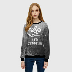 Свитшот женский Led Zeppelin - grey gradient, цвет: 3D-черный — фото 2