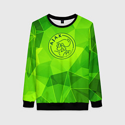 Свитшот женский Ajax green poly, цвет: 3D-черный