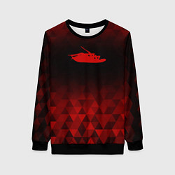 Свитшот женский Papa Roach red poly, цвет: 3D-черный