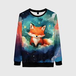 Женский свитшот Лисенок на облаках