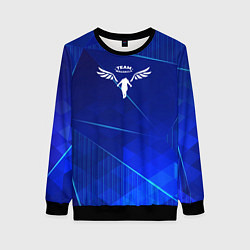 Свитшот женский Tokyo Revengers blue poly, цвет: 3D-черный