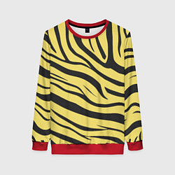 Женский свитшот Светлый тигровый паттерн