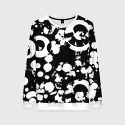 Женский свитшот Модная чб абстракция - нейроарт