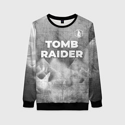 Женский свитшот Tomb Raider - grey gradient посередине