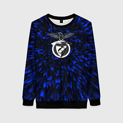 Свитшот женский Benfica blue energy, цвет: 3D-черный