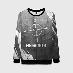 Свитшот женский Megadeth - grey gradient, цвет: 3D-черный