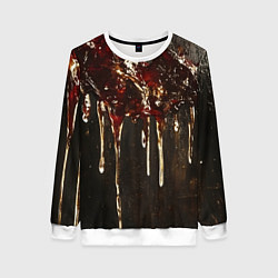 Женский свитшот Стекающий мед - текстура