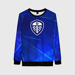 Женский свитшот Leeds United blue poly