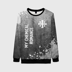 Свитшот женский My Chemical Romance - grey gradient вертикально, цвет: 3D-черный