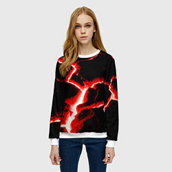 Свитшот женский The rift, цвет: 3D-белый — фото 2