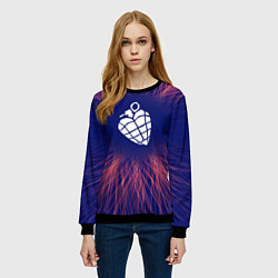 Свитшот женский Green Day red energy, цвет: 3D-черный — фото 2