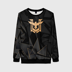 Свитшот женский Free Fire golden poly, цвет: 3D-черный