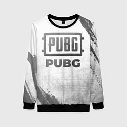 Свитшот женский PUBG - white gradient, цвет: 3D-черный