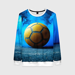 Женский свитшот Гандбольный мяч синий дым