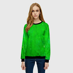Свитшот женский Свет зелёного фонаря, цвет: 3D-черный — фото 2