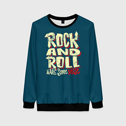 Женский свитшот Рок н ролл шум