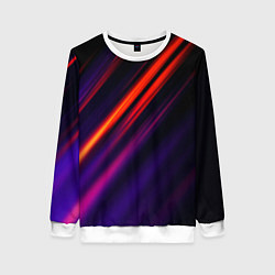 Свитшот женский Multicolored, цвет: 3D-белый