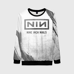 Женский свитшот Nine Inch Nails - white gradient