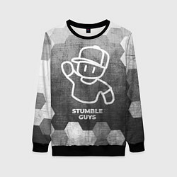 Женский свитшот Stumble Guys - grey gradient