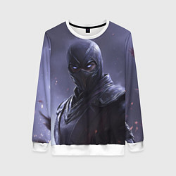Свитшот женский Нуб Сайбот в фиолетовом свете, цвет: 3D-белый