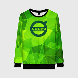 Свитшот женский Volvo green poly, цвет: 3D-черный