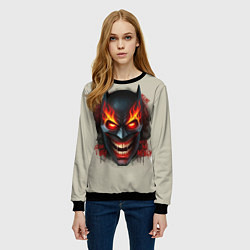 Свитшот женский Огенный Бэтмент, цвет: 3D-черный — фото 2
