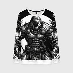 Свитшот женский Doom gue dark ages, цвет: 3D-белый