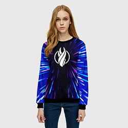 Свитшот женский Dead Space neon energy, цвет: 3D-черный — фото 2