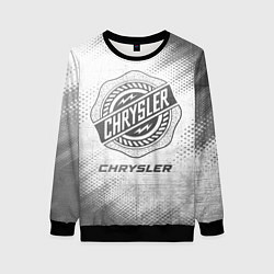Свитшот женский Chrysler - white gradient, цвет: 3D-черный