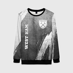 Свитшот женский West Ham - grey gradient вертикально, цвет: 3D-черный