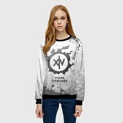 Свитшот женский Final Fantasy - white gradient, цвет: 3D-черный — фото 2