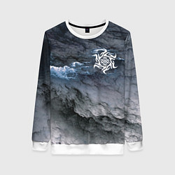 Свитшот женский Символика Белобога - оберег, цвет: 3D-белый