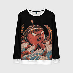 Женский свитшот Осьминог такояки