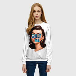 Свитшот женский Only Me, цвет: 3D-белый — фото 2