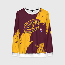 Свитшот женский Cleveland Cavaliers NBA team, цвет: 3D-белый