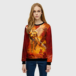 Свитшот женский Кот примарх, цвет: 3D-черный — фото 2