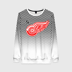 Женский свитшот Детройт Ред Уингз - геометрический градиент