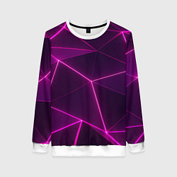 Женский свитшот Плиты с фиолетовыми гранями