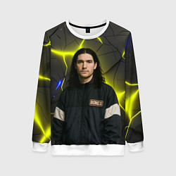 Свитшот женский Bones в спортивном стиле, цвет: 3D-белый