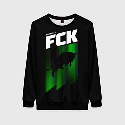 Свитшот женский FC Krasnodar, цвет: 3D-черный