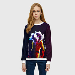 Свитшот женский Anime OPM Saitama The Strongest Hero, цвет: 3D-белый — фото 2