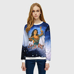 Свитшот женский Lana Del Rey танцует, цвет: 3D-белый — фото 2