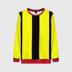 Женский свитшот Color yellow black line