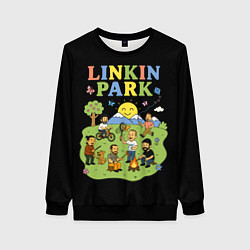 Женский свитшот Linkin Park, мультяшный стиль