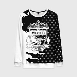 Женский свитшот Liverpool текстура спорт