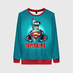 Женский свитшот Bender superman - collaboration