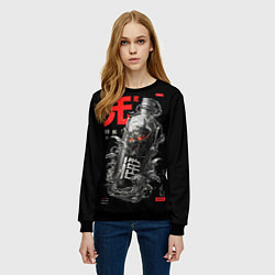 Свитшот женский Демон в бутылке, цвет: 3D-черный — фото 2