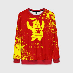 Женский свитшот Praise the sun - dark souls