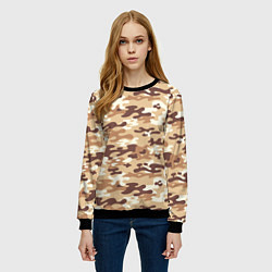 Свитшот женский Камуфляж армия, цвет: 3D-черный — фото 2